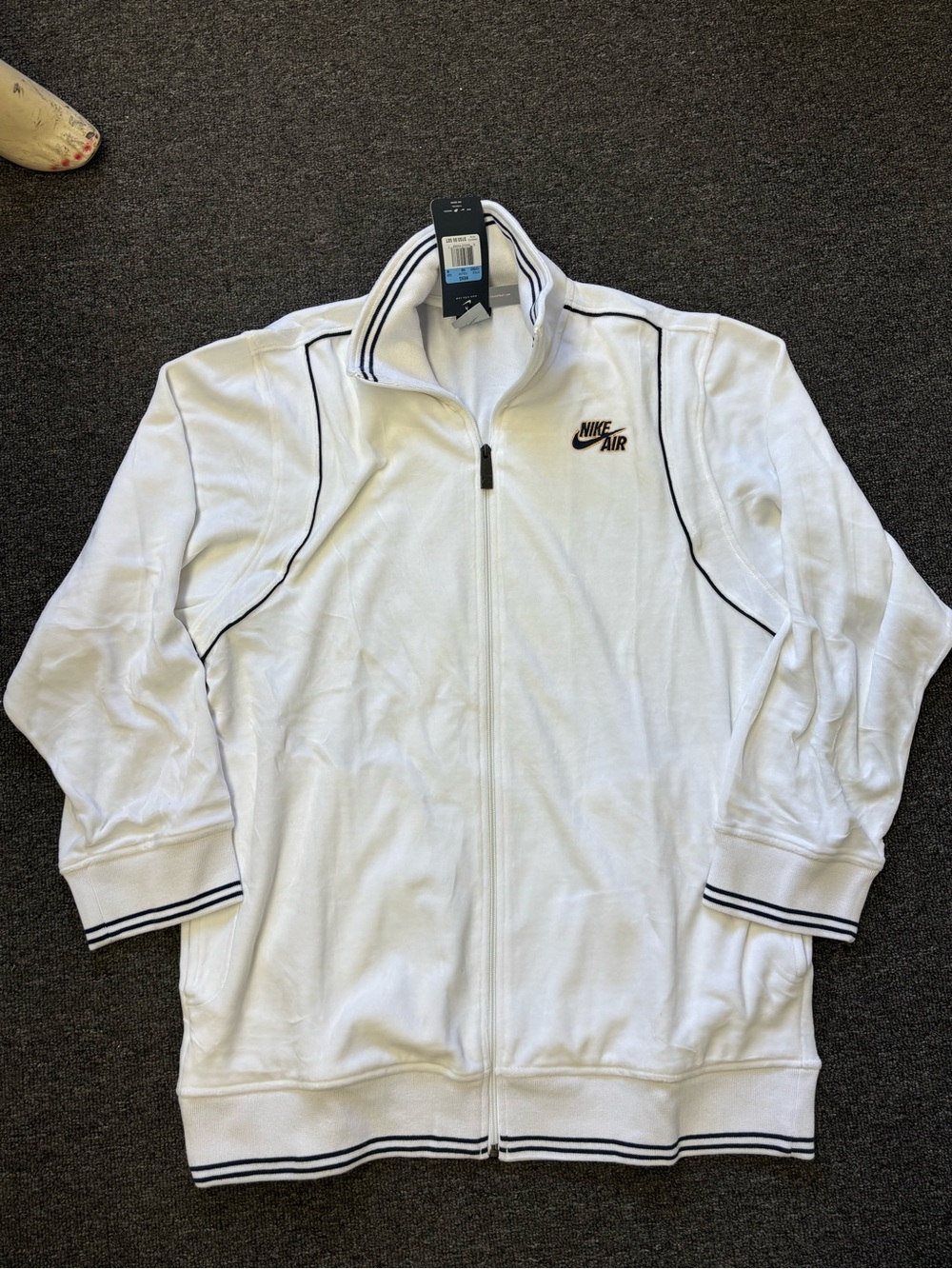 Vintage Y2K 2004 Nike Velour White Tracksuit Brand New With Tags Size Medium